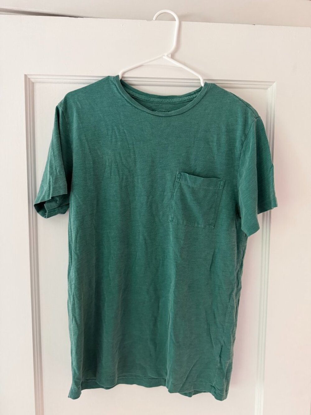 J. Crew - Garment-Dyed Pocket Tee - Hunter Green - Size M